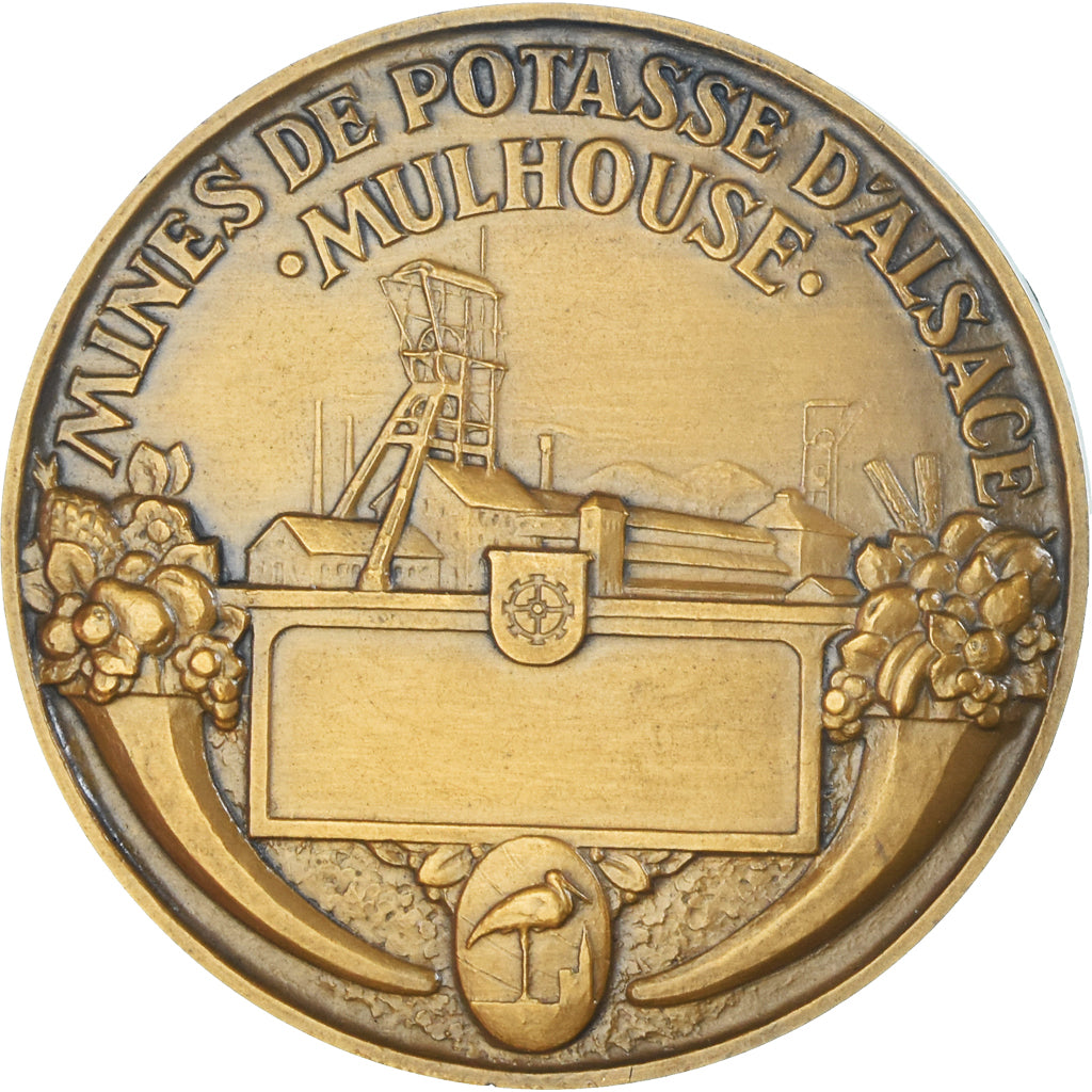 France, Médaille, Mines de Potasse d'Alsace, Mulhouse, Business & industry