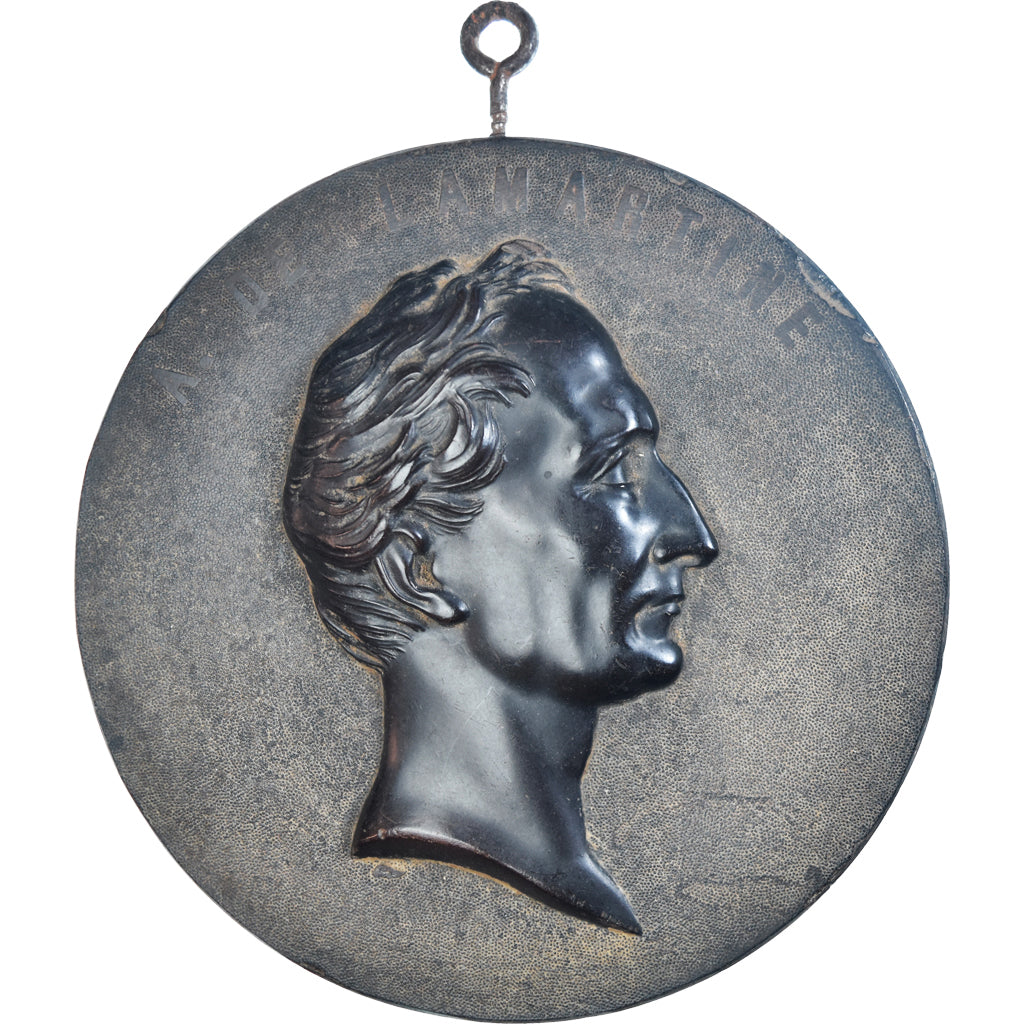 France, Medal, Alphonse de Lamartine, Arts & Culture, AU(50-53), hardened wood