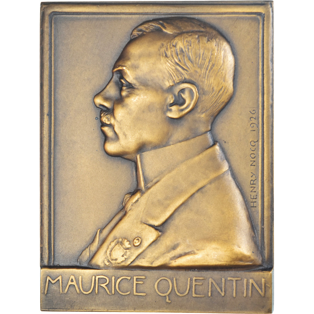 France, Medal, Maurice Quentin, Conseiller Municipal de Paris, Politics, 1926