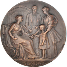 França, medalha, Caisse d'Epargne de Pithiviers, 75 Ans, Bank, 1913, Pillet