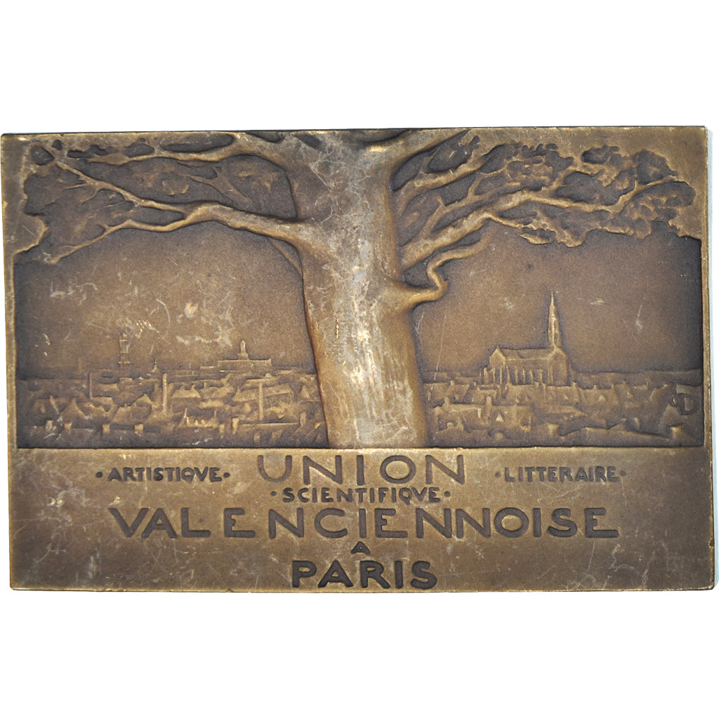 France, Medal, Union Artistique Valenciennoise à Paris, Arts & Culture, 1907