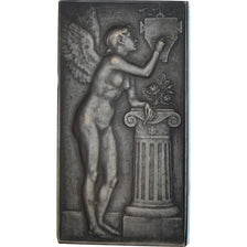 França, medalha, Visite des Souterrains de Passy, Femme Nue, 1898, Mouchon