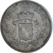 France, Medal, Construction de l'Hôtel de Ville d'Evreux, 1891, AU(50-53)