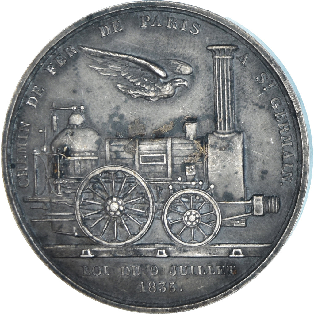 France, Medal, Liquidation de la Compagnie des Chemins de Fer de l'Ouest, 1909