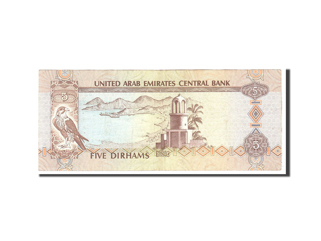 Banknote, United Arab Emirates, 5 Dirhams, 2009, Undated, KM:26c, EF(40-45)