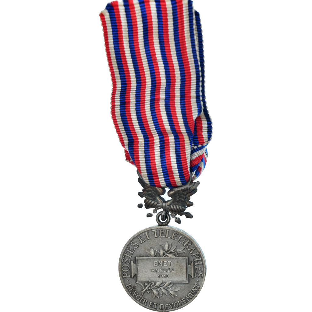 Frankreich, Honneur des Postes et Télégraphes, Medaille, 1918, Excellent