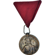Serbie, Bravoure, Milosh Obilich, Médaille, Très bon état, Bronze, 30