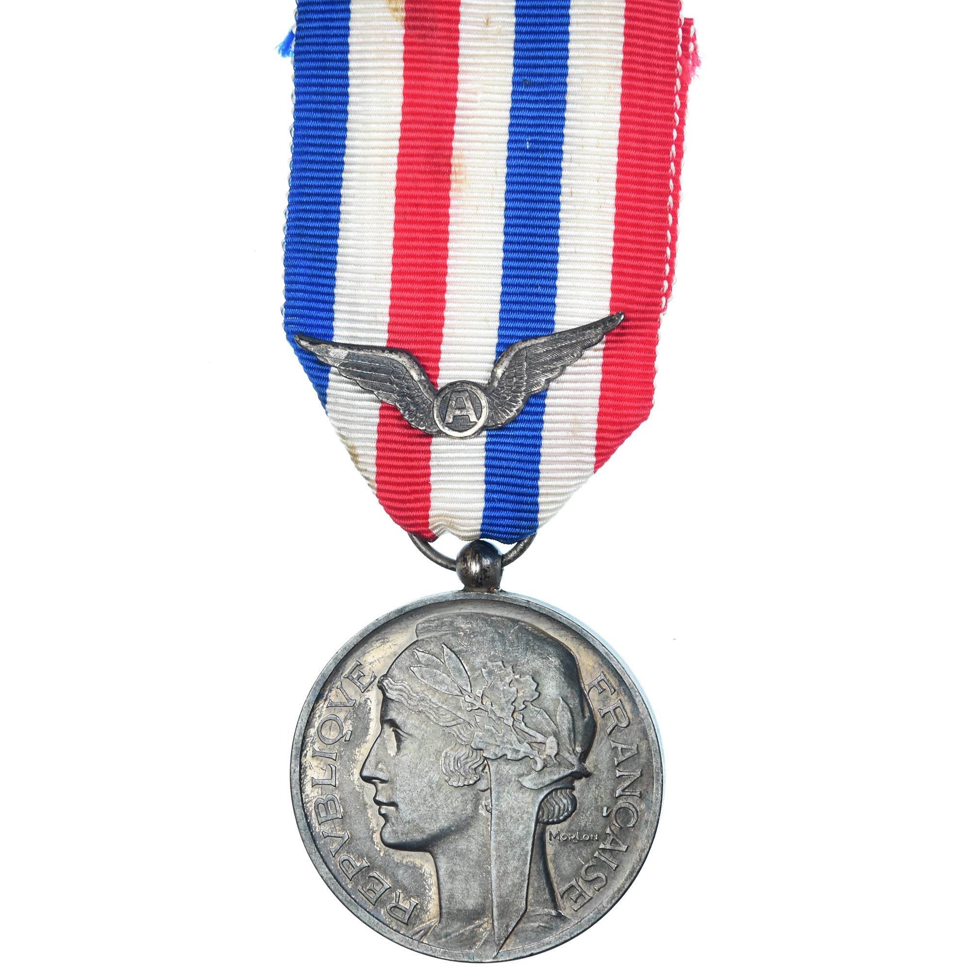 Francia, Aéronautique, Travail-Dévouement-Honneur, Aviation, medalla, 1974