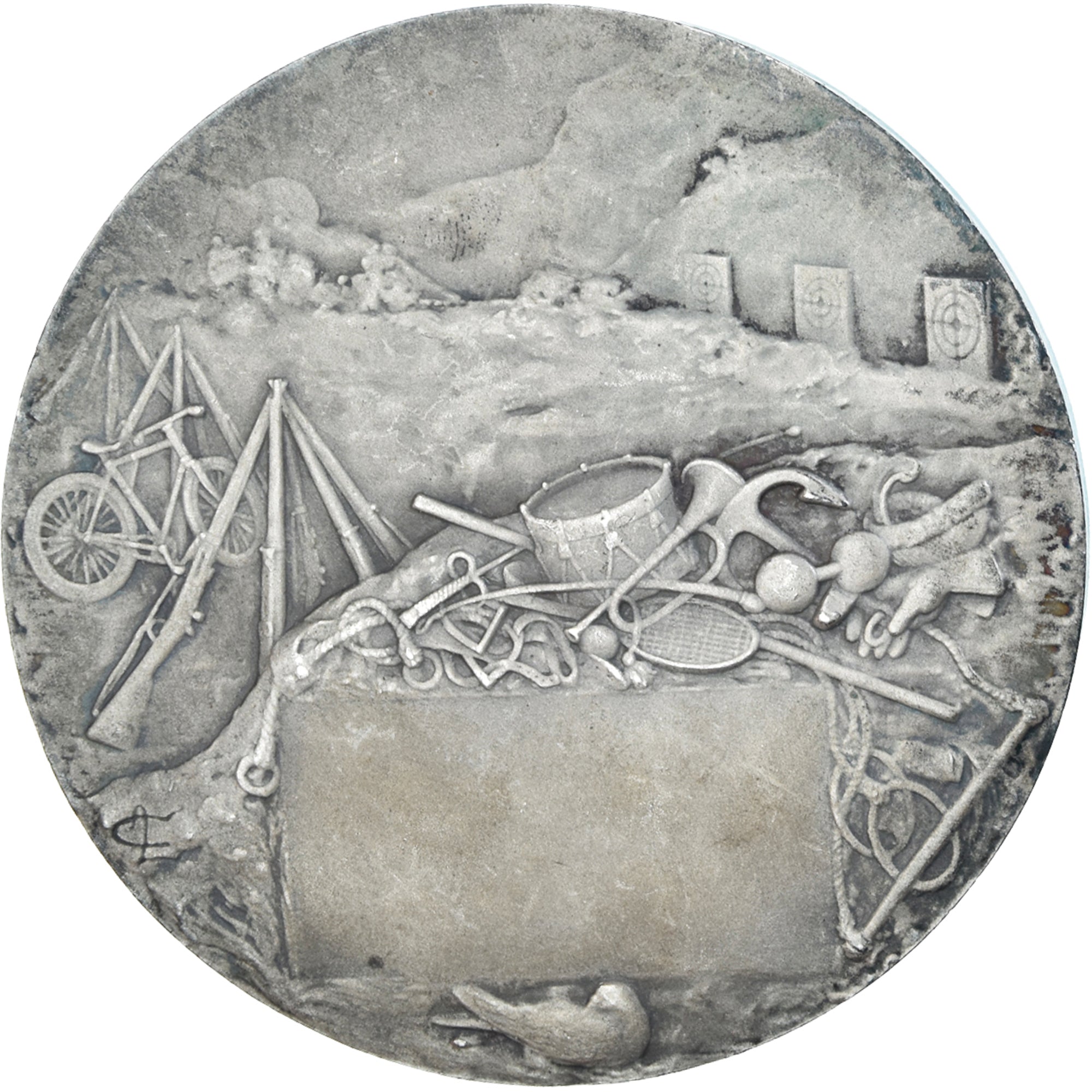 France, Medal, Préparation Militaire, Tir, Coudray, Art nouveau, AU(50-53)