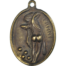 France, Médaille, Pétanque, Fanny, Leasure, TTB+, Laiton