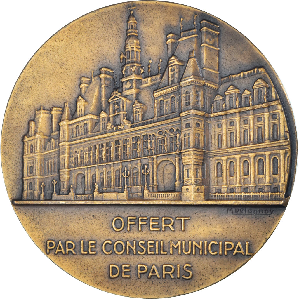 Frankreich, Medaille, Conseil Municipal de Paris, Politics, Dammann, UNZ, Bronze