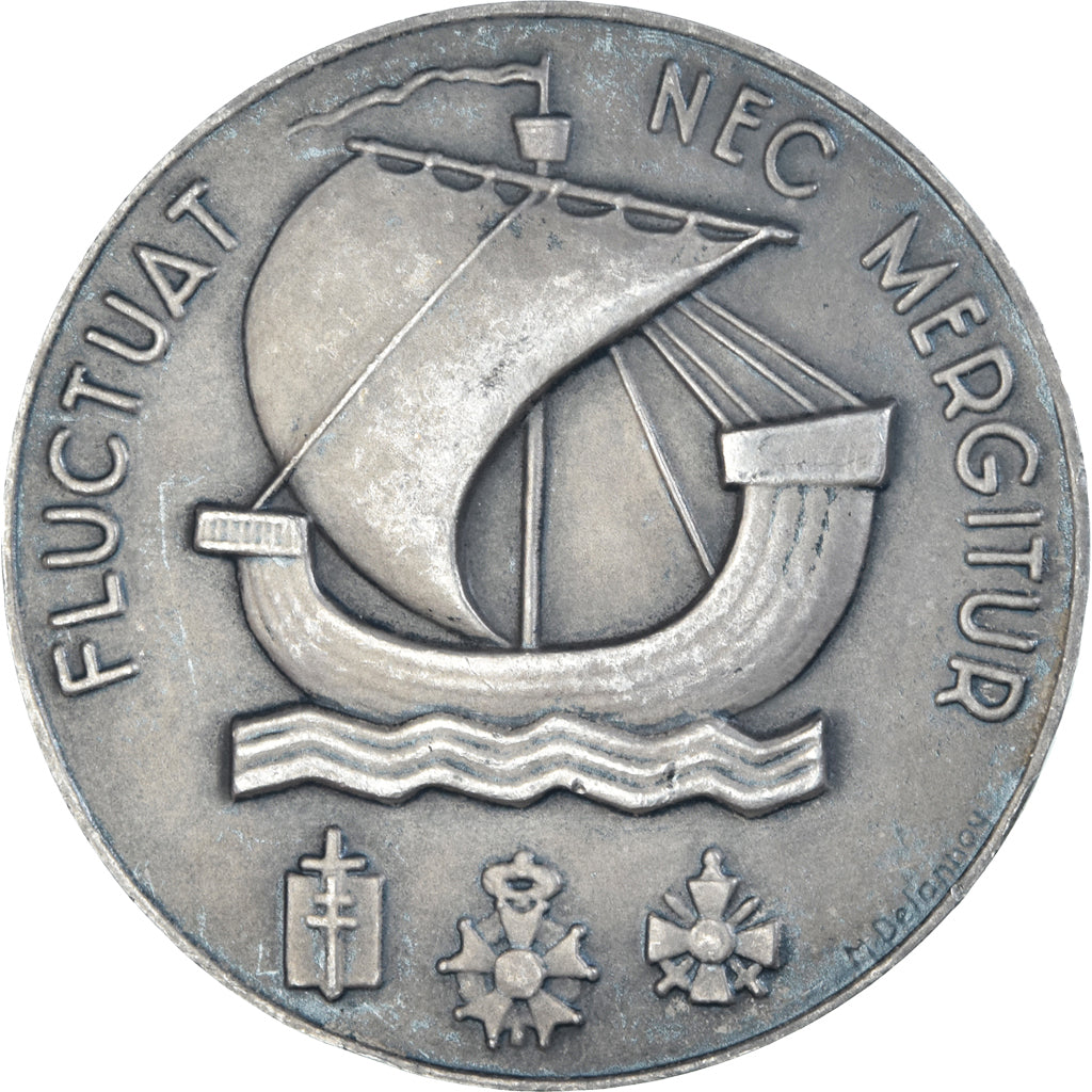 Francja, medal, Ville de Paris, Fluctuat nec Mergitur, Delannoy, AU(50-53)