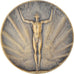 Francia, medalla, Homme nu, Soleil Rayonnant, 1923, Raoul Bénard, EBC, Bronce