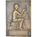 France, Médaille, Femme à la Harpe, Colombes, Musique, 1828, Mattei, SPL