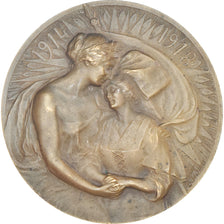 França, medalha, Le Rhin Français, WAR, 1914-1918, Lamourdedieu, AU(50-53)
