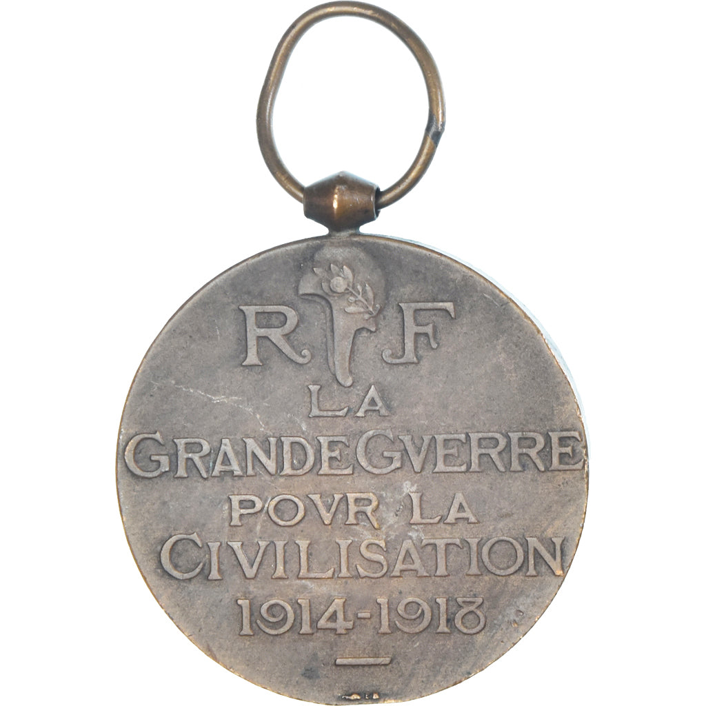 France, La Grande Guerre pour la Civilisation, Médaille, 1914-1918, Très bon