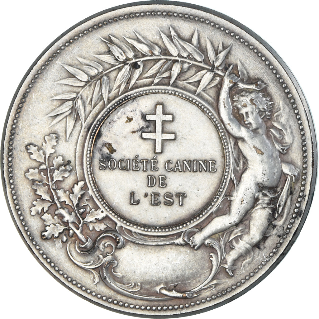 France, Médaille, Société canine de l'Est, Rivet, TTB+, Bronze argenté