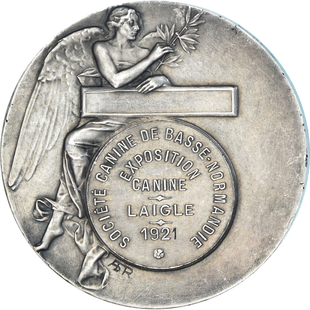 Francia, medaglia, Exposition Canine, Basse-Normandie, 1921, Rivet, SPL-, Bronzo