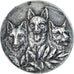 France, Medal, Chiens, Concours Canin, Huguenin, AU(50-53), Silvered bronze