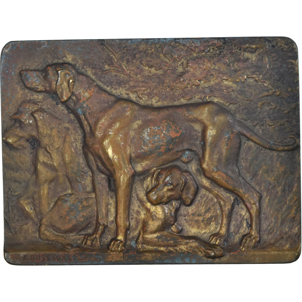 France, Medal, Chiens, Société Canine, Duseaux, EF(40-45), Bronze
