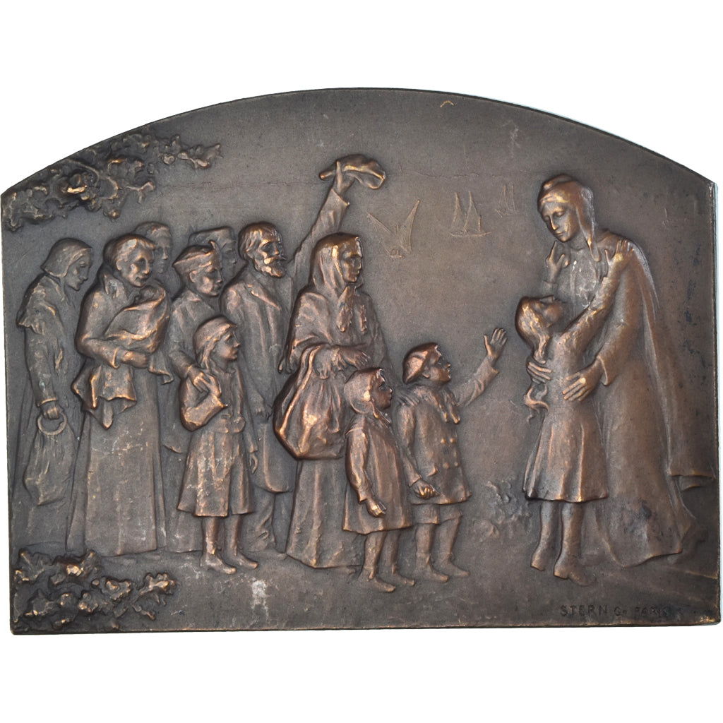 France, Medal, Aux Victimes de l'Invasion, La France Reconnaissante, 1914-1918