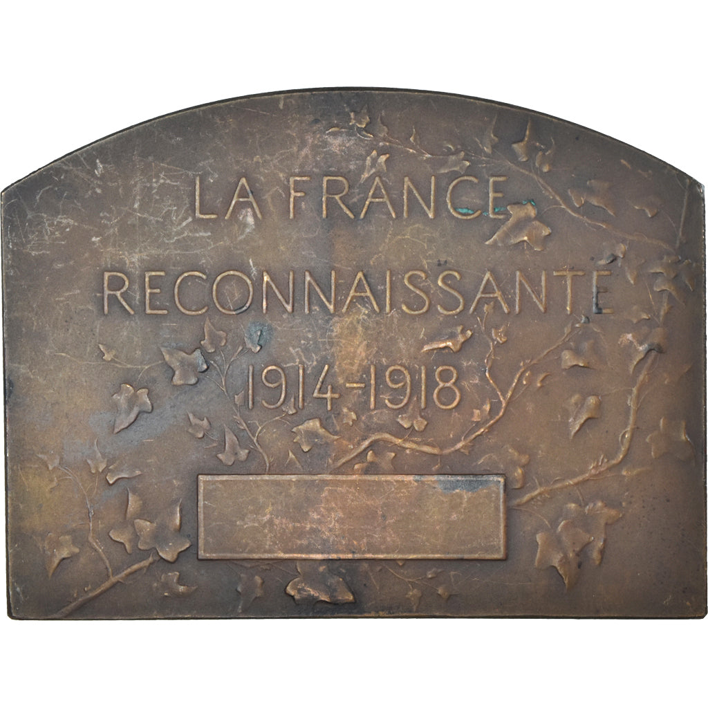 France, Medal, Aux Victimes de l'Invasion, La France Reconnaissante, 1914-1918