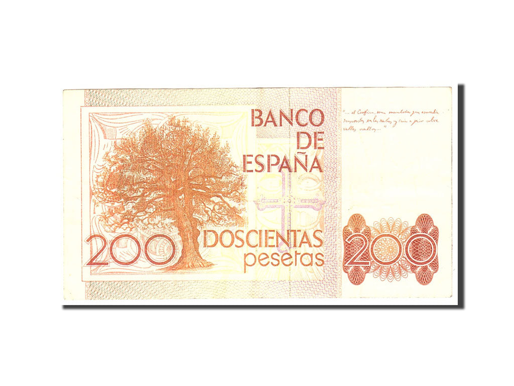 Banknote, Spain, 200 Pesetas, 1980, Undated, KM:156, VF(20-25)