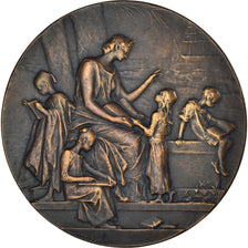 France, Medal, Alliance Française, 1903, Dupuis.D, Art nouveau, AU(50-53)