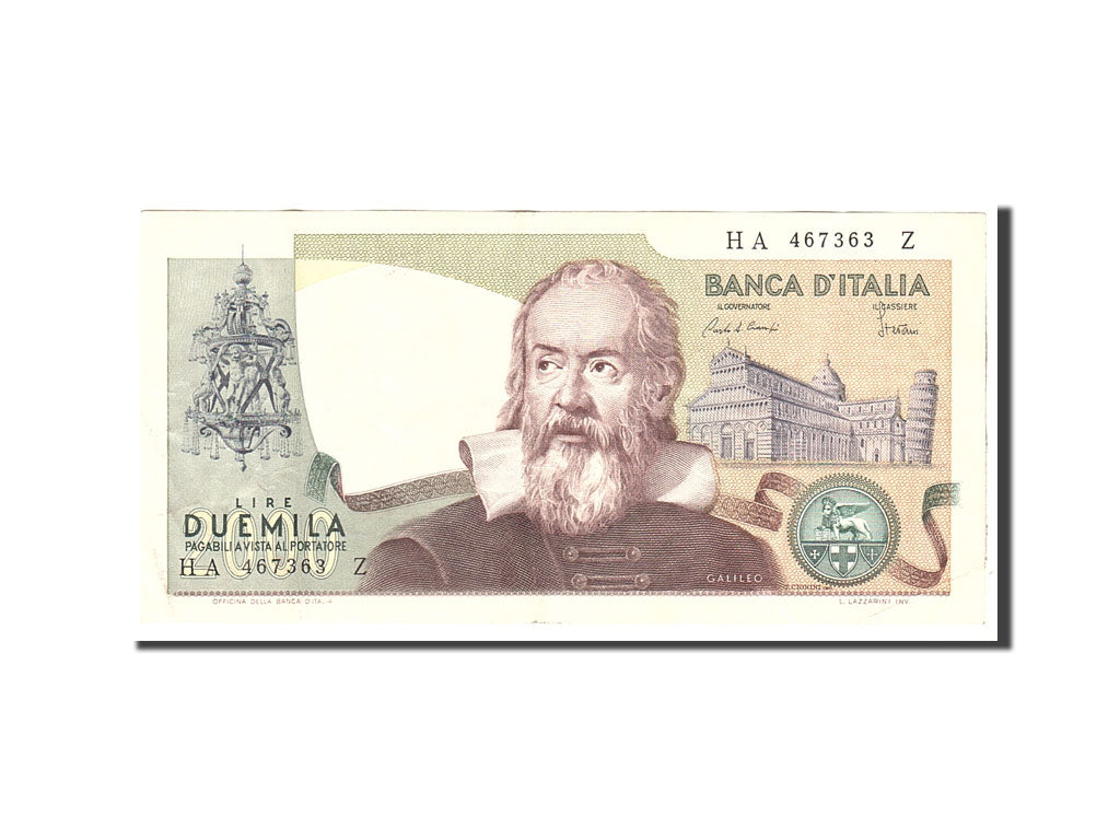 Banknote, Italy, 2000 Lire, 1983, 1983-10-24, KM:103c, EF(40-45)