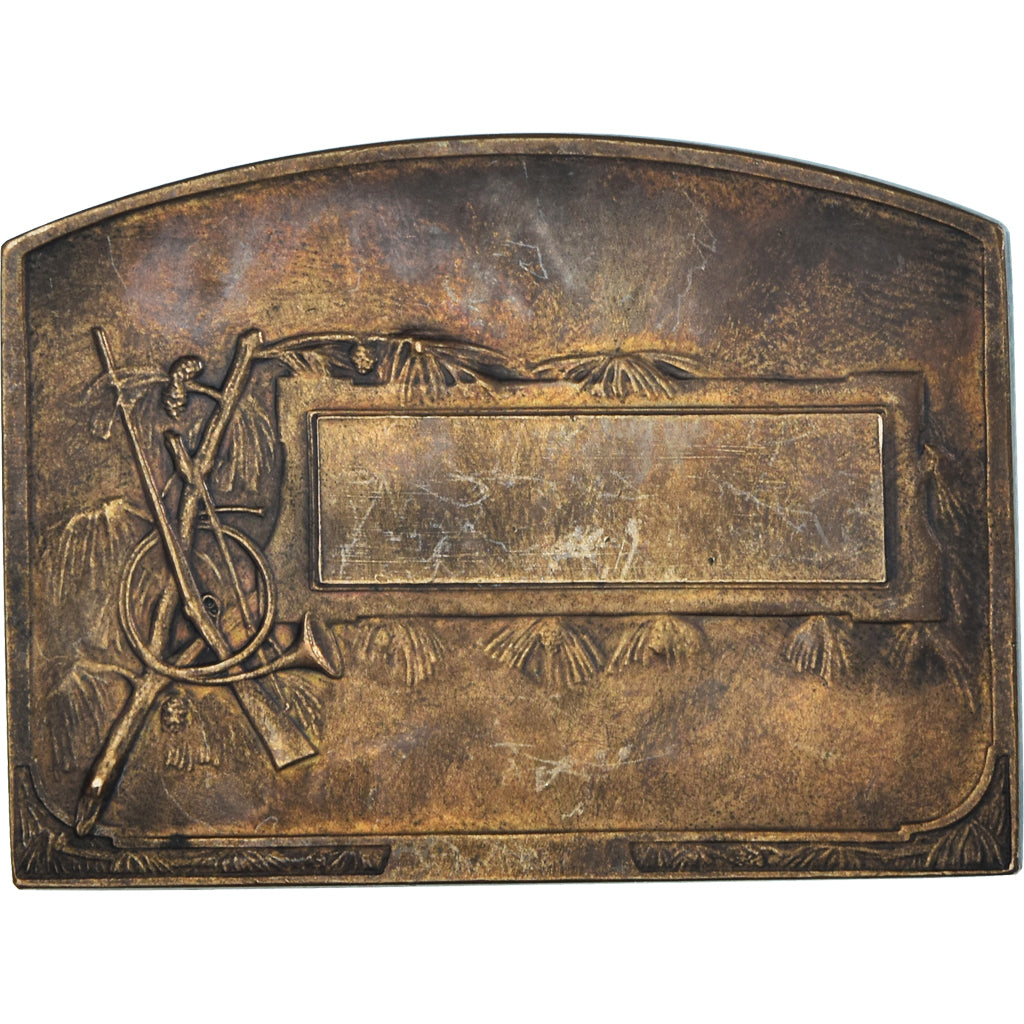 France, Medal, Scène de Chasse, Blin, Chiens, AU(50-53), Bronze