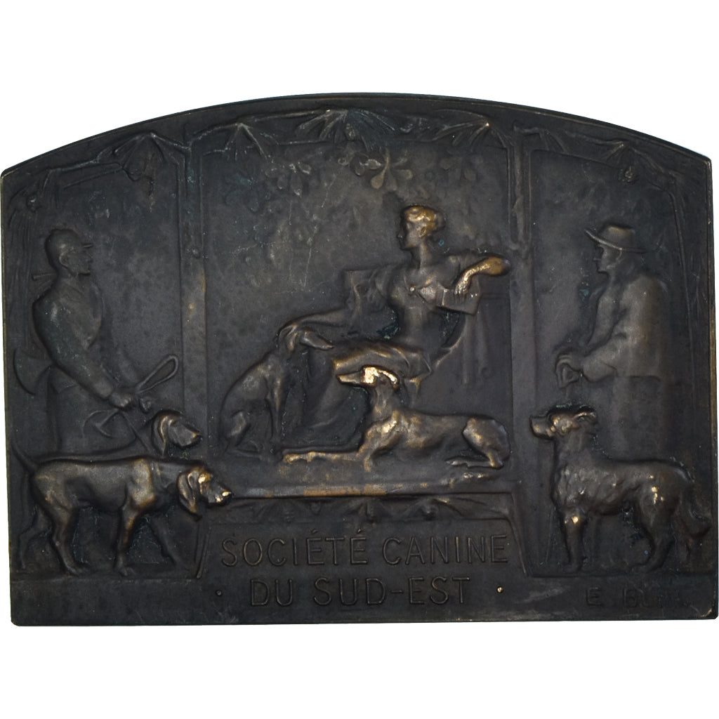 France, Médaille, Société Canine du Sud-Est, Blin, Chiens, TTB+, Bronze