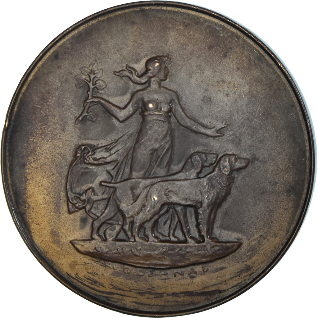 Czech Republic, Medal, exposition Canine, 1948, Chiens, EF(40-45), Bronze