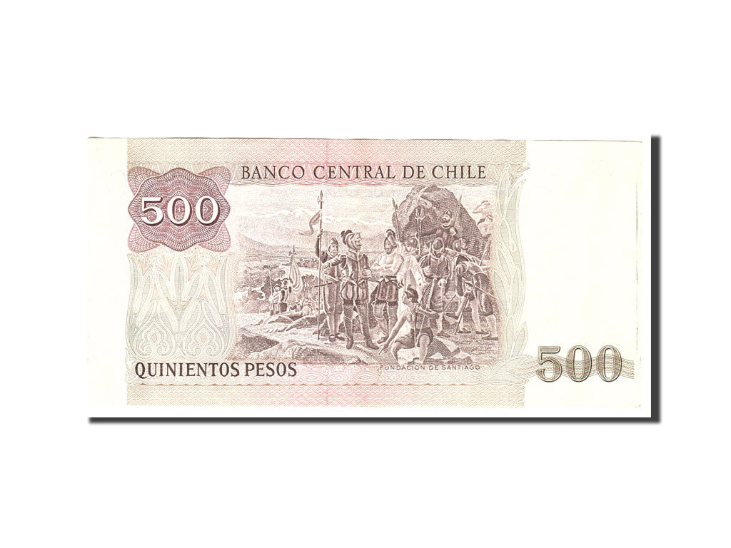 Chile, 500 Pesos, 1988, Undated, KM:153b, EF(40-45)
