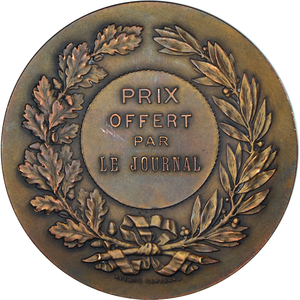 France, Medal, Art Nouveau, Femme nue, Pillet, MS(63), Bronze