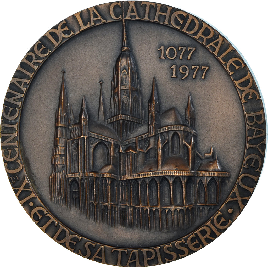 France, Medal, Cathédrale de Bayeux, IXème Centenaire, Patrimoine Culturel