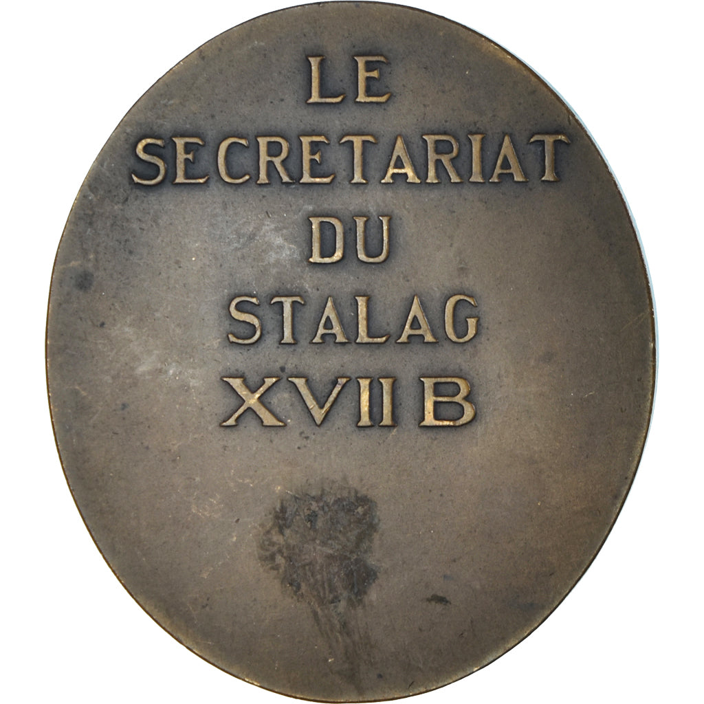 France, Médaille, Le Secrétariat du Stalag XVII B, WAR, Crouzat, SUP, Bronze