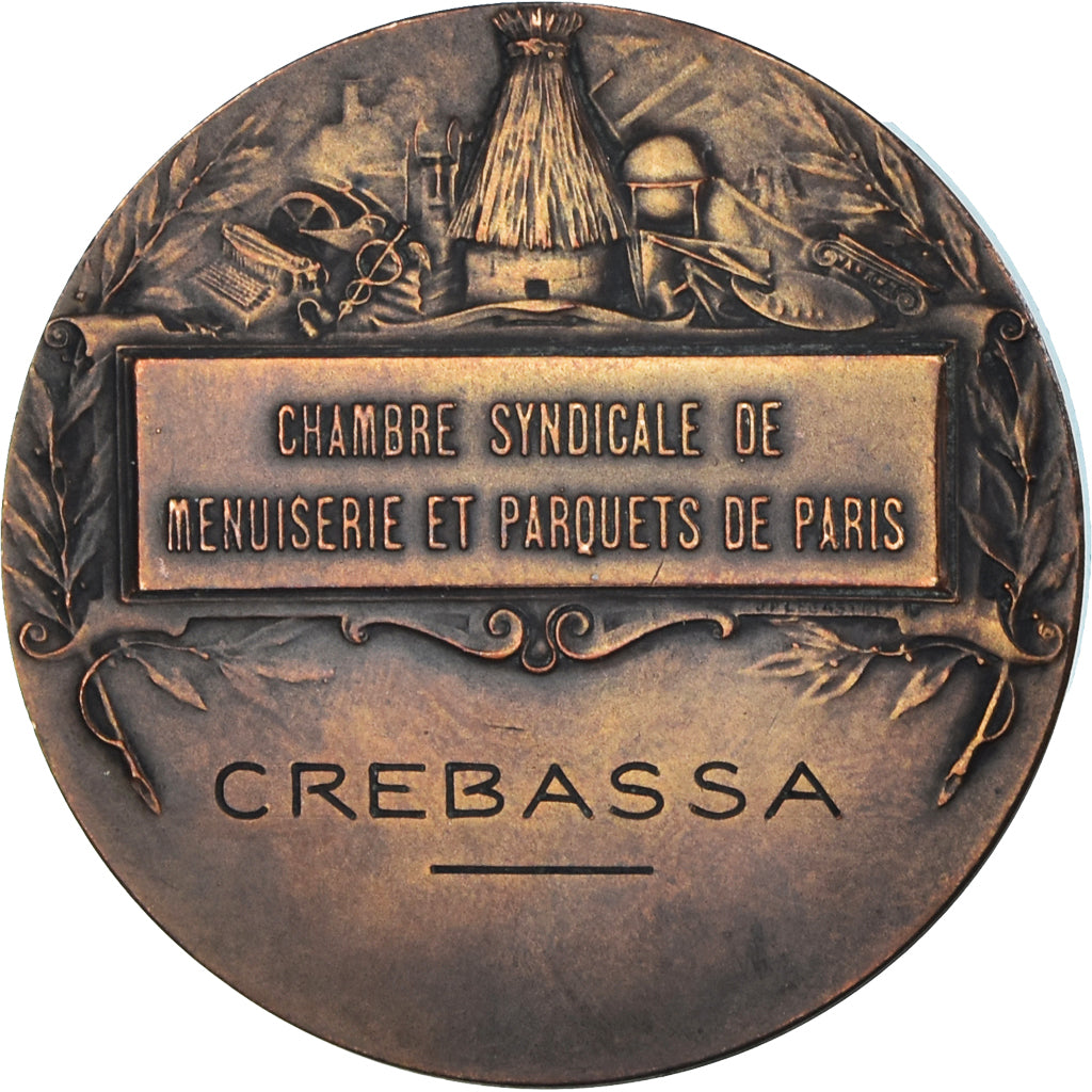 France, Medal, Chambre Syndicale de Menuiserie, Paris, Business & industry