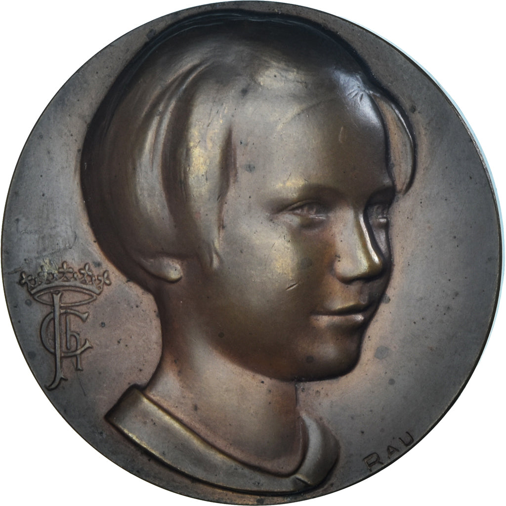 Belgium, Medal, Princesse Joséphine Charlotte, Rau, MS(60-62), Bronze