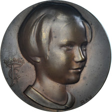 Belgium, Medal, Princesse Joséphine Charlotte, Rau, MS(60-62), Bronze