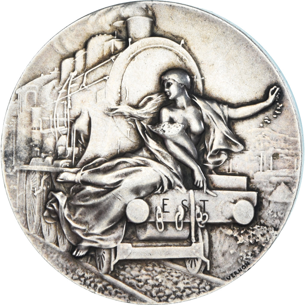 France, Medal, Compagnie des Chemins de Fer de l'Est, Railway, Vernon