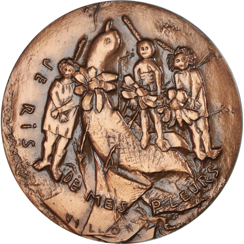 Francia, medaglia, François de Montcorbier dit Villon, Poète, Arts & Culture