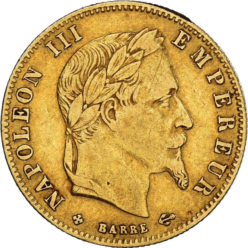 Münze, Frankreich, Napoleon III, Napoléon III, 5 Francs, 1863, Strasbourg, SS