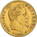 Moneta, Francia, Napoleon III, 5 Francs, 1866, Strasbourg, BB+, Oro, KM:803.2
