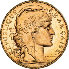 Monnaie, France, Marianne, 20 Francs, 1907, SPL+, Or, Gadoury:1064a, KM:857