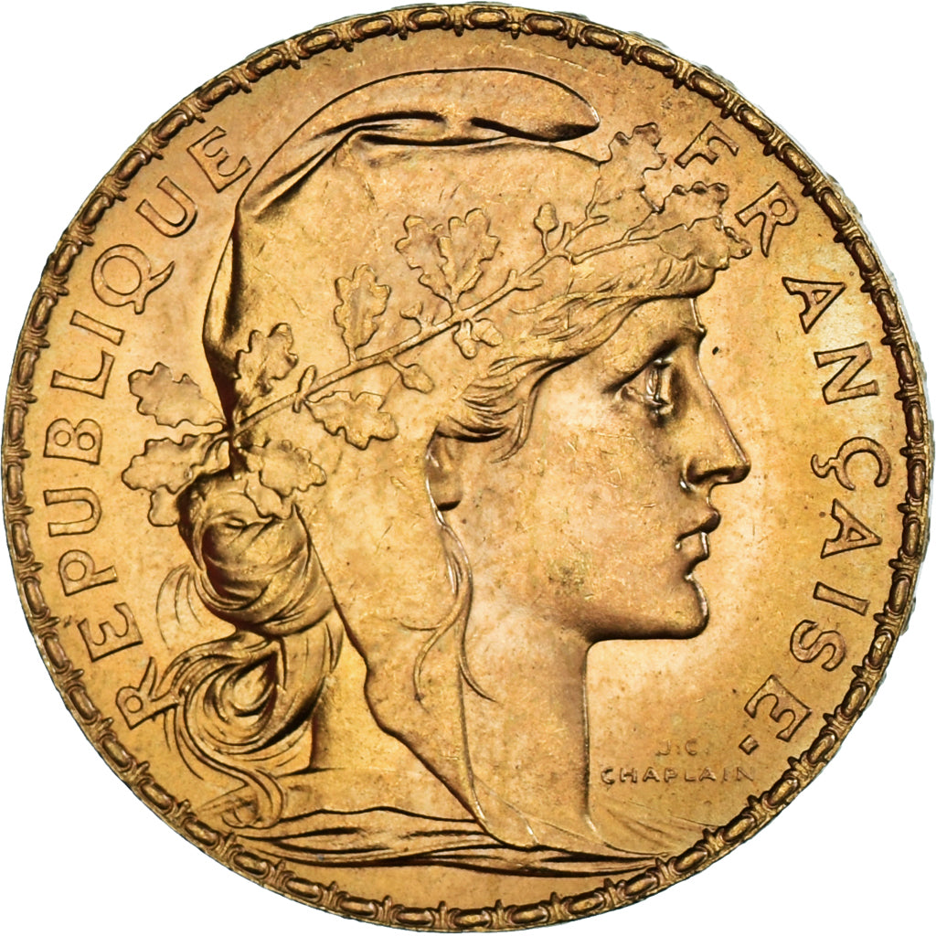 Monnaie, France, Marianne, 20 Francs, 1908, Paris, SPL+, Or, Gadoury:1064a