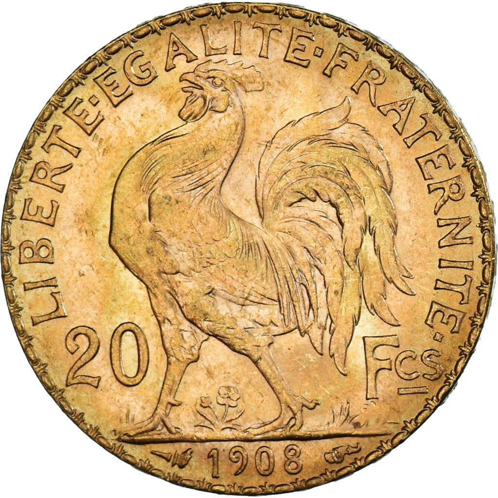 Monnaie, France, Marianne, 20 Francs, 1908, Paris, SPL+, Or, Gadoury:1064a