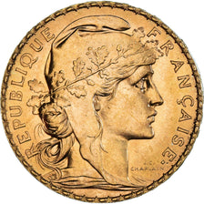 Moneta, Francia, Marianne, 20 Francs, 1912, FDC, Oro, KM:857