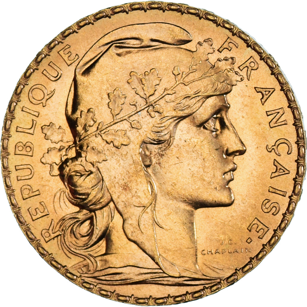 Monnaie, France, Marianne, 20 Francs, 1912, FDC, Or, KM:857