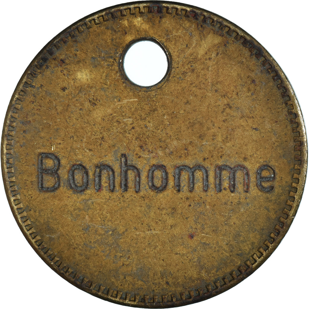 France, Token, Bonhomme, Paris 15ème, Publicity, EF(40-45), Brass