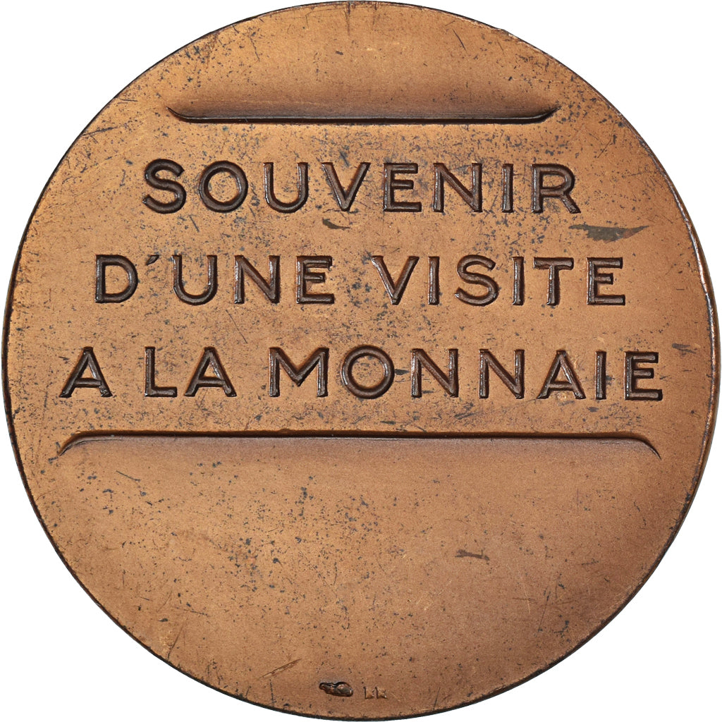 France, Médaille, Souvenir d'une visite à la Monnaie de Paris, Léonard, SPL